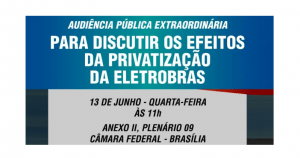 Read more about the article Assista a audiência sobre os efeitos da privatização da Eletrobras na Câmara