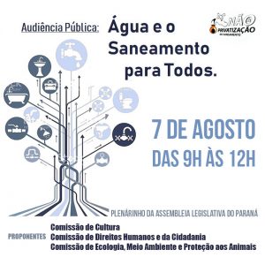 Read more about the article Audiência Pública: Água e o Saneamento para Todos, em Curitiba