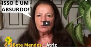 Read more about the article A atriz Beth Mendes se posiciona contra a privatização da Eletrobras