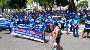 Leia mais sobre o artigo Contra a MP 844: de Norte a Sul urbanitários protestam por saneamento público e para todos os brasileiros