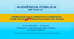 Read more about the article Quarta-feira (dia 5): audiência pública no Senado irá debater a MP da Sede e da Conta Alta