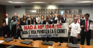 Read more about the article Em audiência no Senado, trabalhadores defendem saneamento público e denunciam abusos da MP editada por Temer