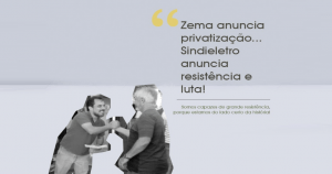 Read more about the article Sindieletro-MG anuncia resistência e luta contra privatização da Cemig