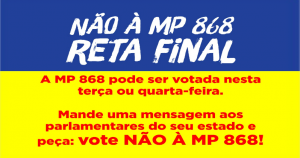 Read more about the article Envie mensagem aos parlamentares para votarem NÃO à MP que privatiza o saneamento – MP 868