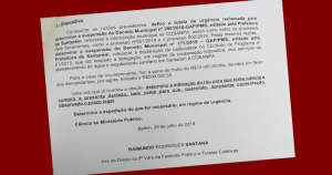 Read more about the article Justiça suspende decretos de intervenção da Prefeitura e Cosanpa permanece com serviços em Santarém (PA)