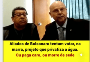 Read more about the article Não ao PL 3261/2019 que privatiza a água e o saneamento