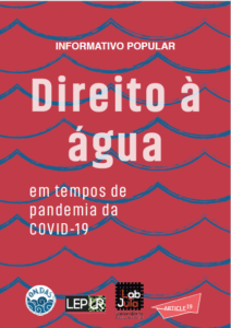 Read more about the article Informativo: Direito à água em tempos de pandemia da COVID-19