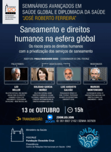 Read more about the article Seminário virtual debate riscos da privatização do saneamento no Brasil