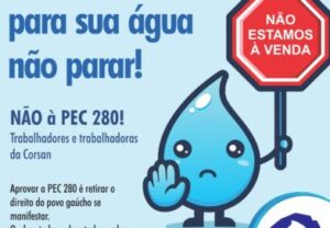 Leia mais sobre o artigo A Corsan amanhecerá parada nessa terça feira, para que a sua água não pare!