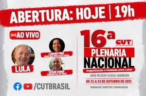 Read more about the article 16ª Plenária Nacional da CUT tem início nesta quarta, às 19h