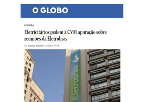 Read more about the article Eletricitários pedem à CVM apuração sobre reuniões da Eletrobras