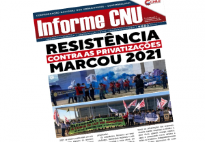 Leia mais sobre o artigo Resistência contra as privatizações marcou 2021: leia o Informe CNU