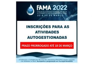 Leia mais sobre o artigo Inscrições para as atividades autogestionadas do FAMA 2022 até 18 de março