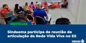Read more about the article Sindaema participa de reunião de articulação da Rede Vida Viva no ES