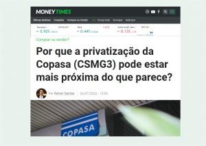 Read more about the article Copasa continua ameaçada com a privataria de Zema