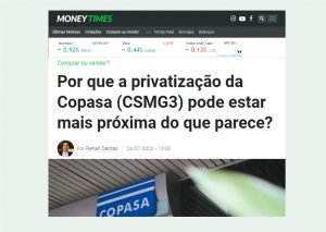 Leia mais sobre o artigo Copasa continua ameaçada com a privataria de Zema