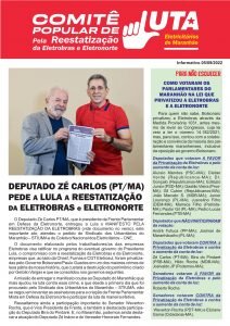 Read more about the article Informativo Comitê de Luta Eletricitários no Maranhão