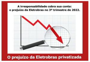 Read more about the article O prejuízo da Eletrobras privatizada