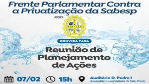 Read more about the article Fevereiro Azul: Sintius e entidades promovem ações contra a privatização da Sabesp