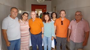 Read more about the article Em defesa da DESO pública, dirigentes do SINDISAN se reúnem com o deputado Luciano Bispo