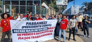 Read more about the article Manhã foi movimentada com atos contra o golpe da PLR nos trabalhadores