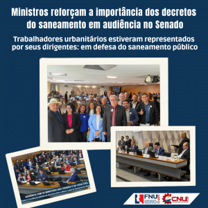 Leia mais sobre o artigo Ministros reforçam a importância dos decretos do saneamento em audiência no Senado