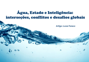 Leia mais sobre o artigo Água, Estado e Inteligência: interseções, conflitos e desafios globais