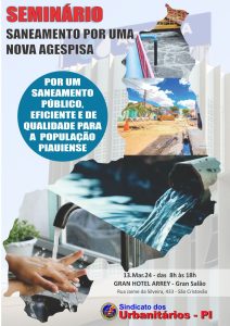 Leia mais sobre o artigo Urbanitários discutirão o futuro do saneamento no Piauí