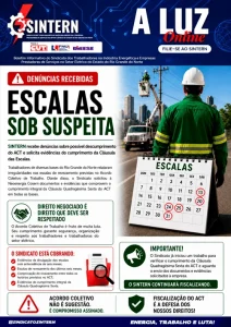 Leia mais sobre o artigo Sintern: escalas sob suspeita